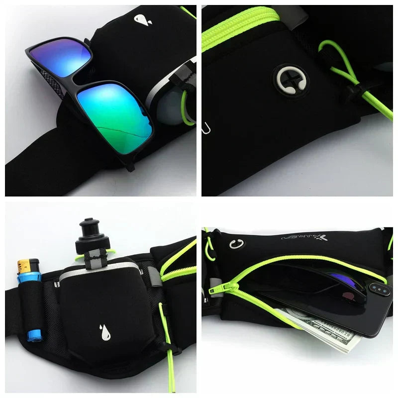 HydroRun™ – Running Belt with 2 Bottles and Practical Extra Storage [50% Off]