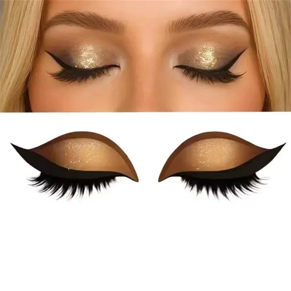 Reusable Peel & Stick Eye Makeup Stickers – Waterproof Instant Glam Look