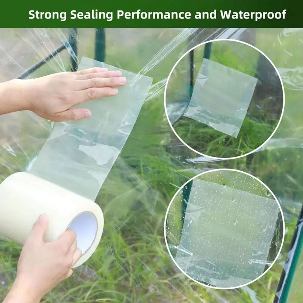 UV Resistant Greenhouse Film Repair Tape – Weatherproof PE Adhesive 10m