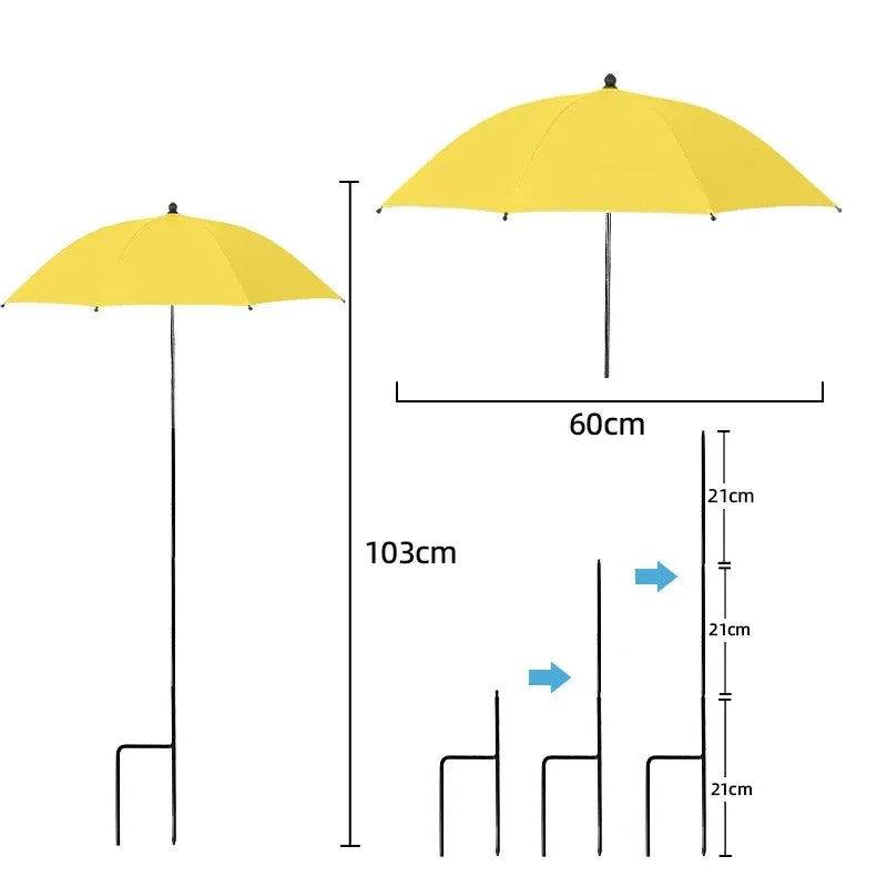 Adjustable Plant Umbrella with UV Protection for Garden & Patio