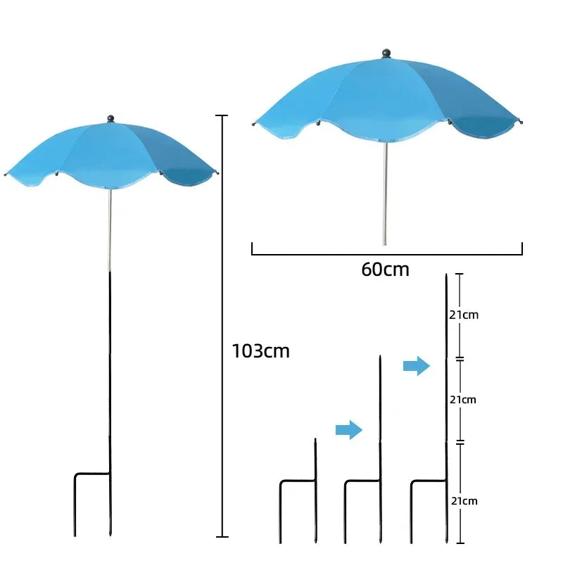Adjustable Plant Umbrella with UV Protection for Garden & Patio