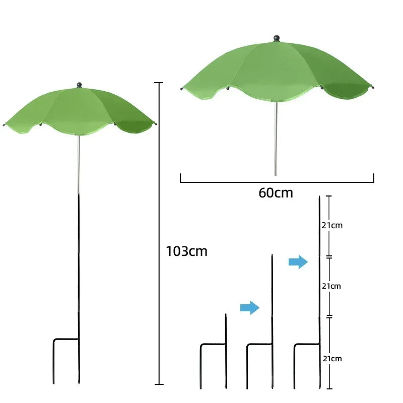 Adjustable Plant Umbrella with UV Protection for Garden & Patio