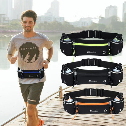 HydroRun™ – Running Belt with 2 Bottles and Practical Extra Storage [50% Off]
