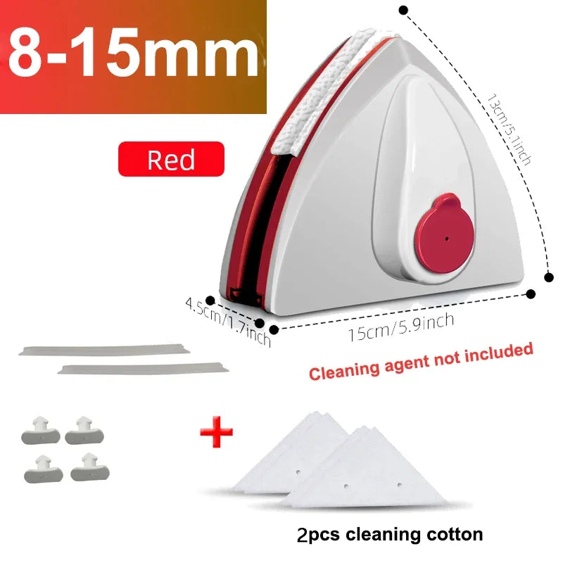 Magnetic Window Cleaner for Dual-Sided Glass Cleaning
