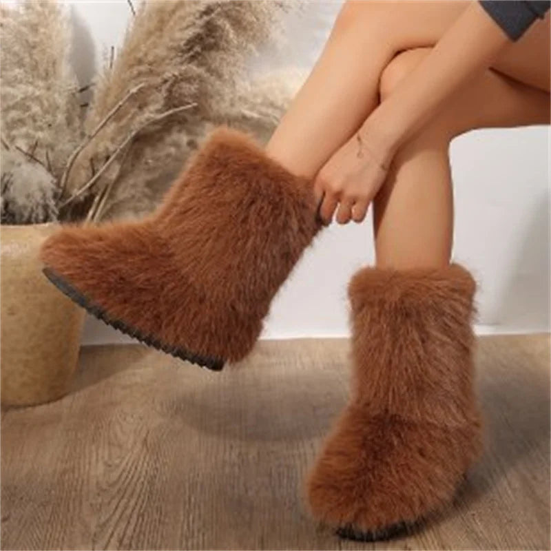 Women’s Winter Warm Fuzzy High Boots