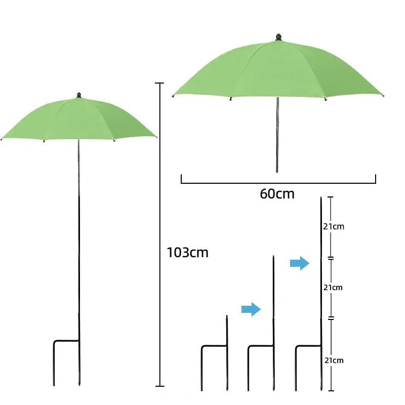 Adjustable Plant Umbrella with UV Protection for Garden & Patio