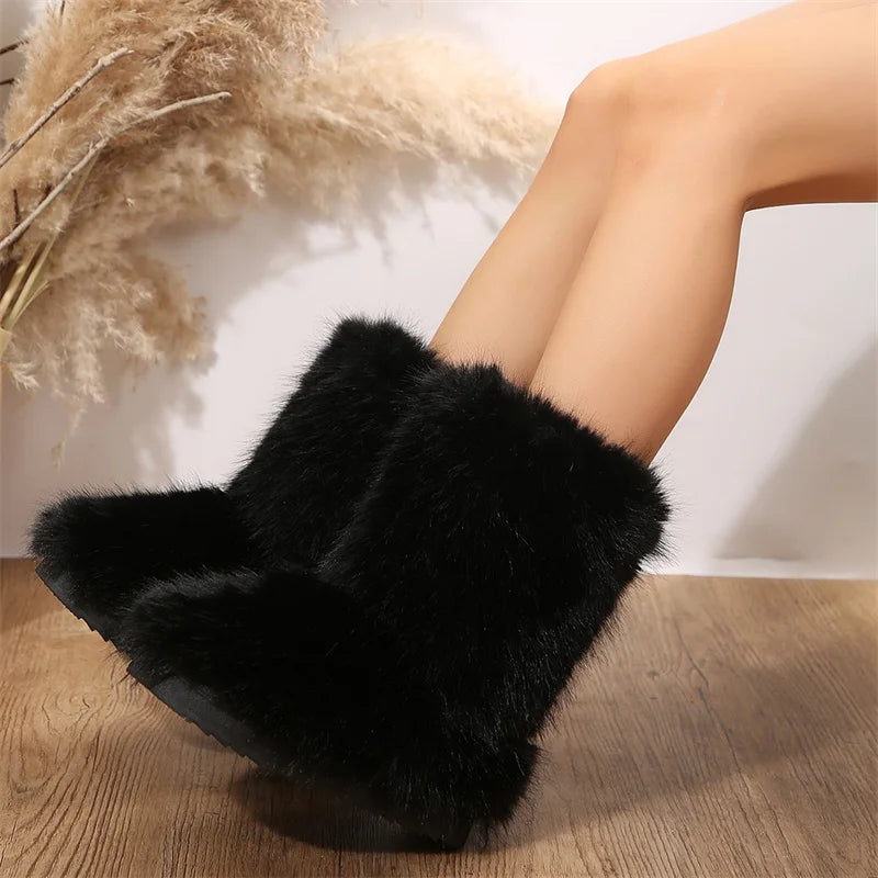Women’s Winter Warm Fuzzy High Boots