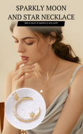 Elegant Moon and Stars Jewellery with Sparkling Light Effect