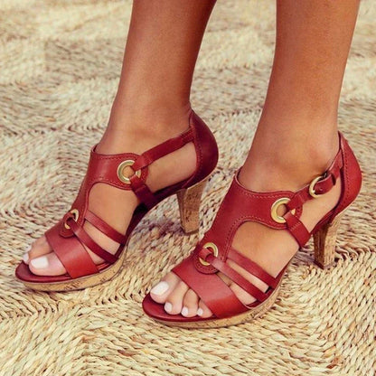 Eria | Women’s Strappy Open Toe Heeled Sandals