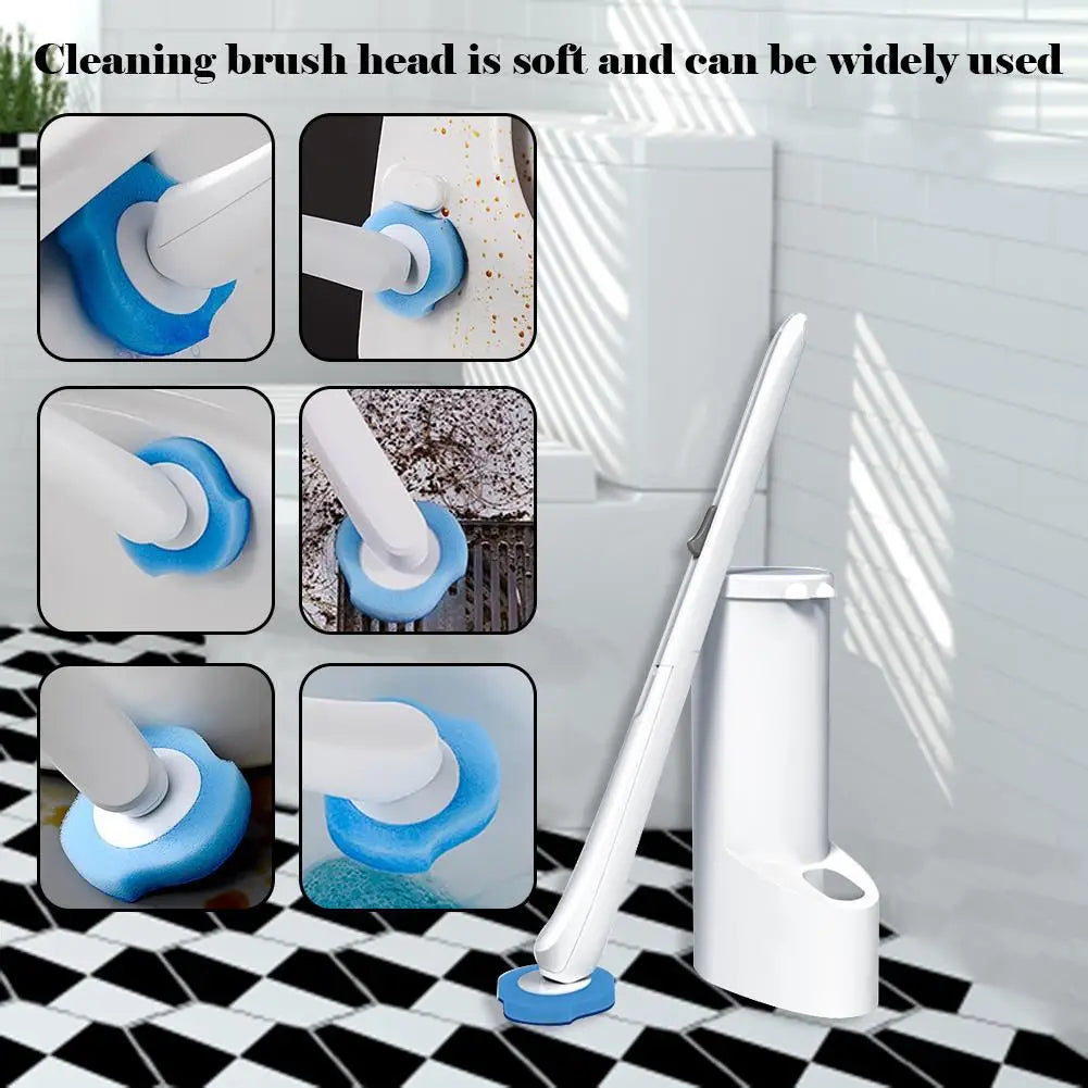 CleanSwipe™ – Disposable toilet brush with cleaning solution, bathroom WC accessory (24 pads included) [50% off]