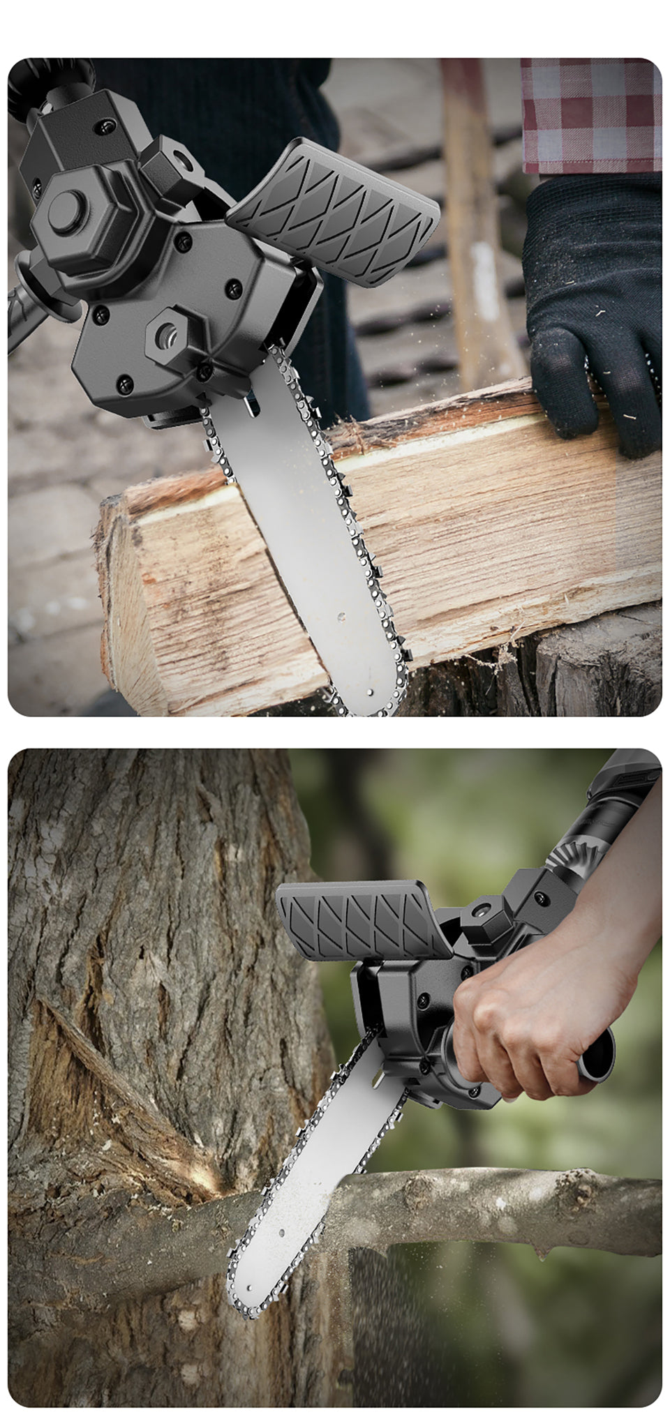 DrillSaw – Universal Chainsaw Attachment for Drills [50% Discount]