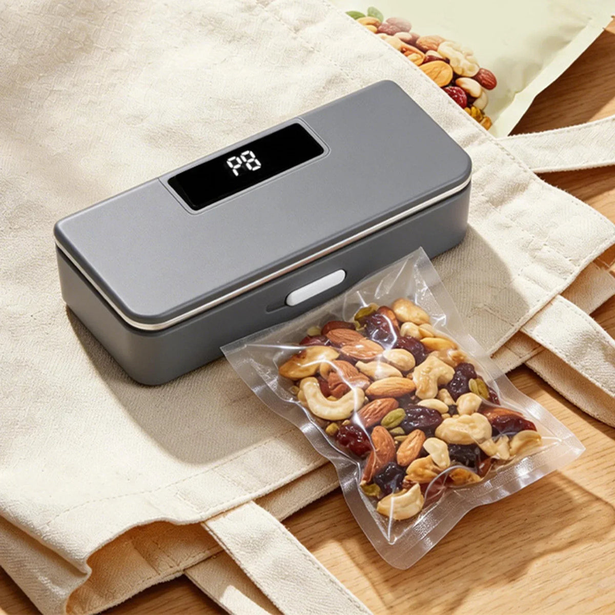 Rechargeable Bag Sealer with 8 Heat Settings & Built-In Cutter