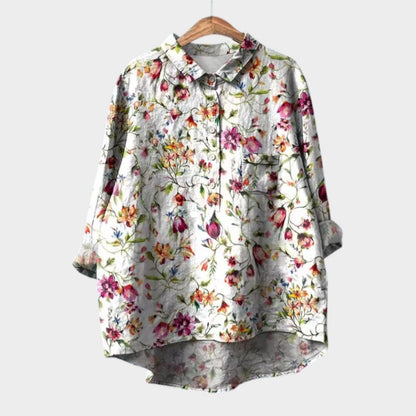 Botanical Relaxed Buttoned Shirt