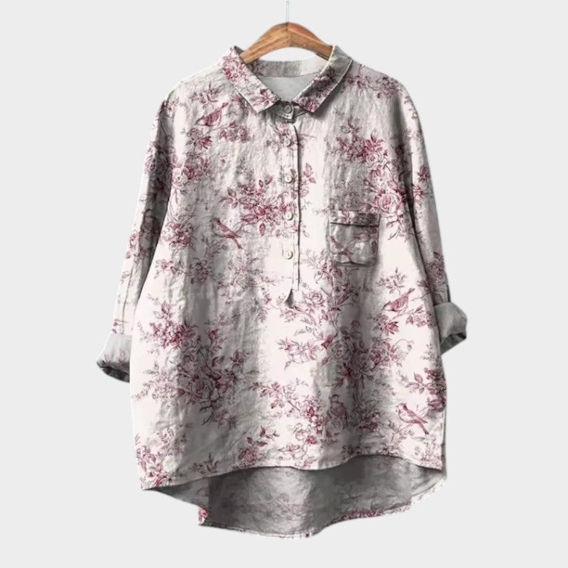 Botanical Relaxed Buttoned Shirt