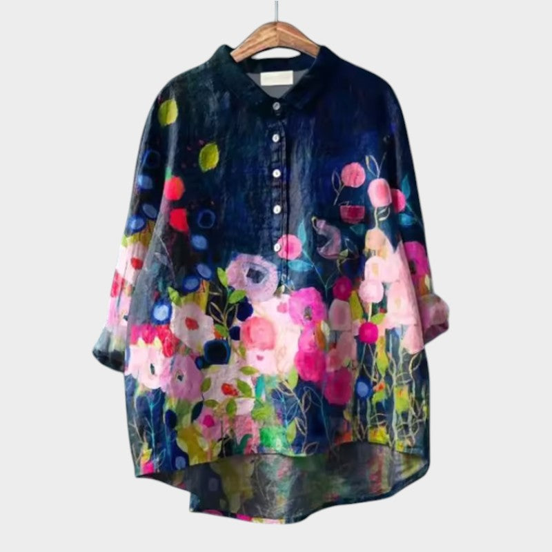 Botanical Relaxed Buttoned Shirt