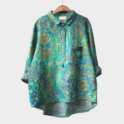 Botanical Relaxed Buttoned Shirt