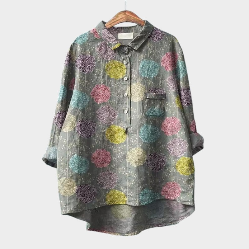 Botanical Relaxed Buttoned Shirt