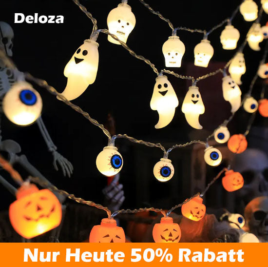 LedString™ – Pumpkin Skull Eyeballs String Lights [50% Off]