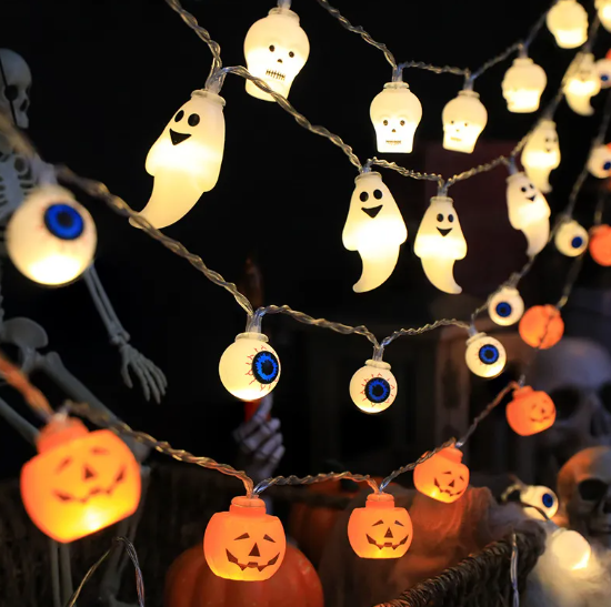 LedString™ – Pumpkin Skull Eyeballs String Lights [50% Off]