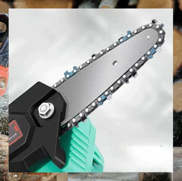 Mini Cordless Electric Chainsaw 4 Inch for One-Handed Use