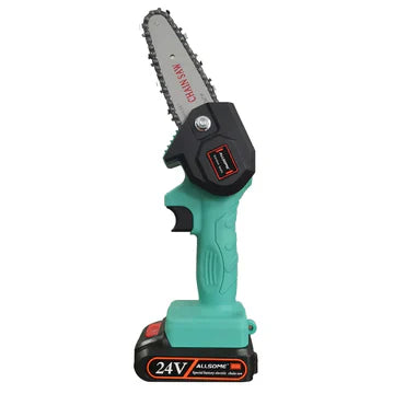 Mini Cordless Electric Chainsaw 4 Inch for One-Handed Use