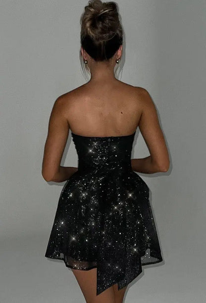 Women’s Glitter Dress with Back Tie