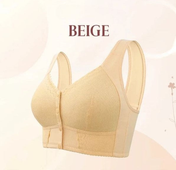 Estella™ – Cotton Front-Opening Bra for Senior Women Comfort [1 + 1 Free]