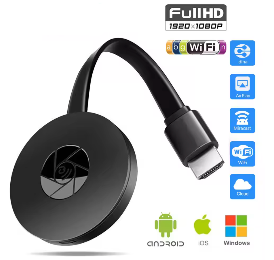Wireless HDMI WiFi Display Dongle 1080P Screen Mirroring Adapter