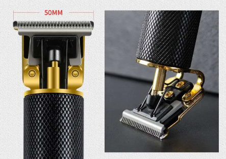 Cordless Precision Hair & Beard Trimmer with Carbon Steel T-Blade