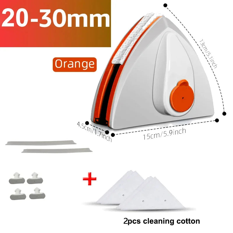 Magnetic Window Cleaner for Dual-Sided Glass Cleaning