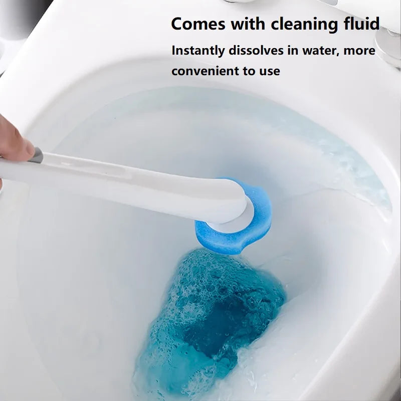 CleanSwipe™ – Disposable toilet brush with cleaning solution, bathroom WC accessory (24 pads included) [50% off]