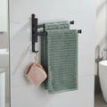 Towel holder with 2 arms – space-saving wall design