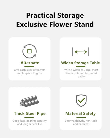 WoodFrame™ – Space-Saving 5-Tier Plant Shelf Made of Metal and Wood with Modern Design [50% Off]