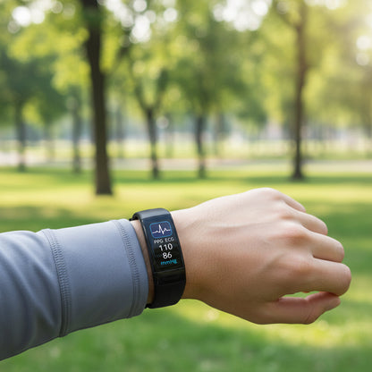 Smart Fitness Tracker | Heart Rate & Blood Pressure Monitor | ECG Function | VitalBand