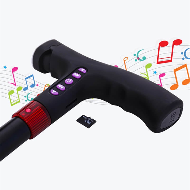 Smart Walking Cane | Automatic Fall Detection | Built-In Alarm | LED Light Support | SmartCane