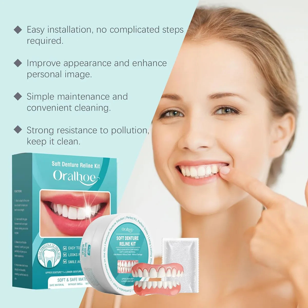 SmileGuard™ Silicone Prosthesis Set – Smile Confidently All Day Without Slipping or Pain