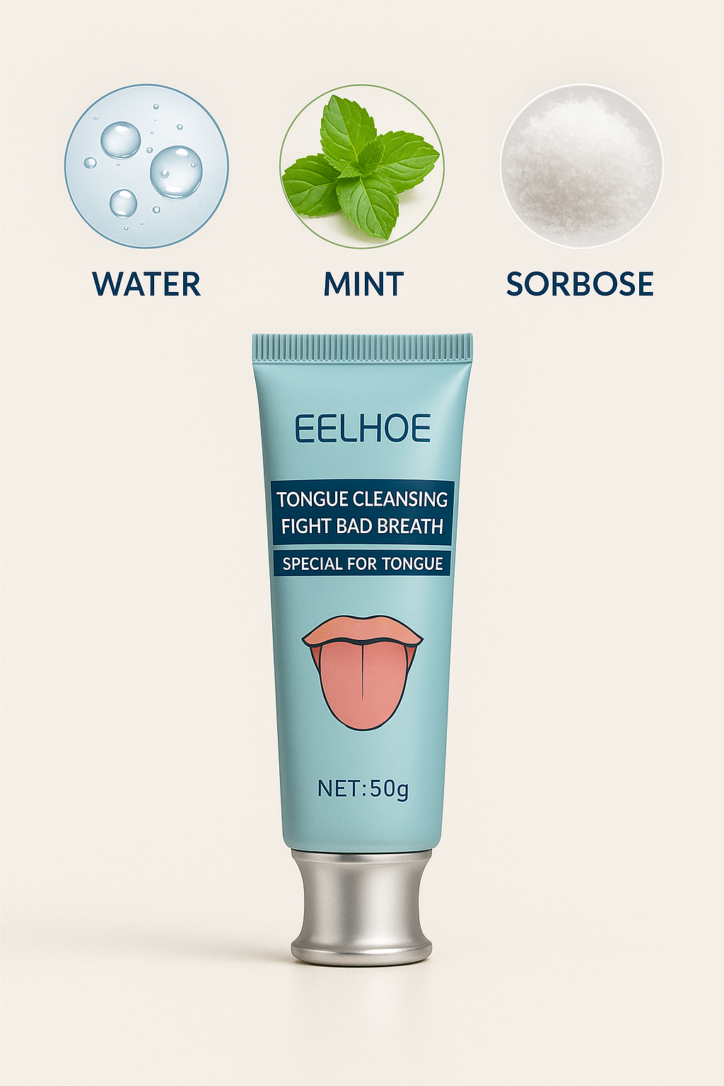 Tongue Cleaner | Fresh Breath Support | Probiotic Oral Care Gel | FreshSeal