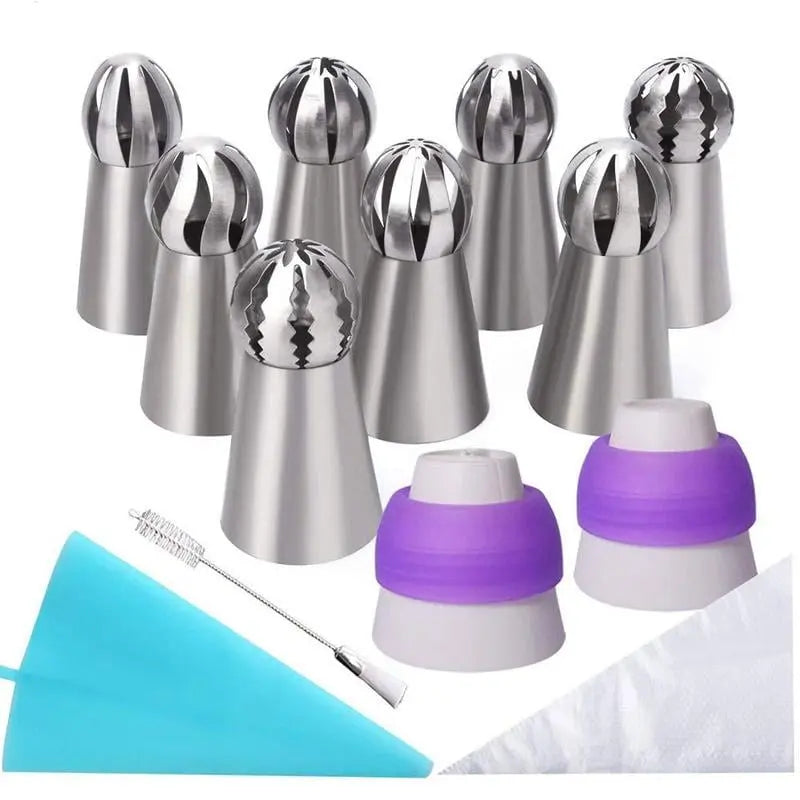 CakeOver™ – Stainless Steel Cake Decorating Set [4 + 4 Free]