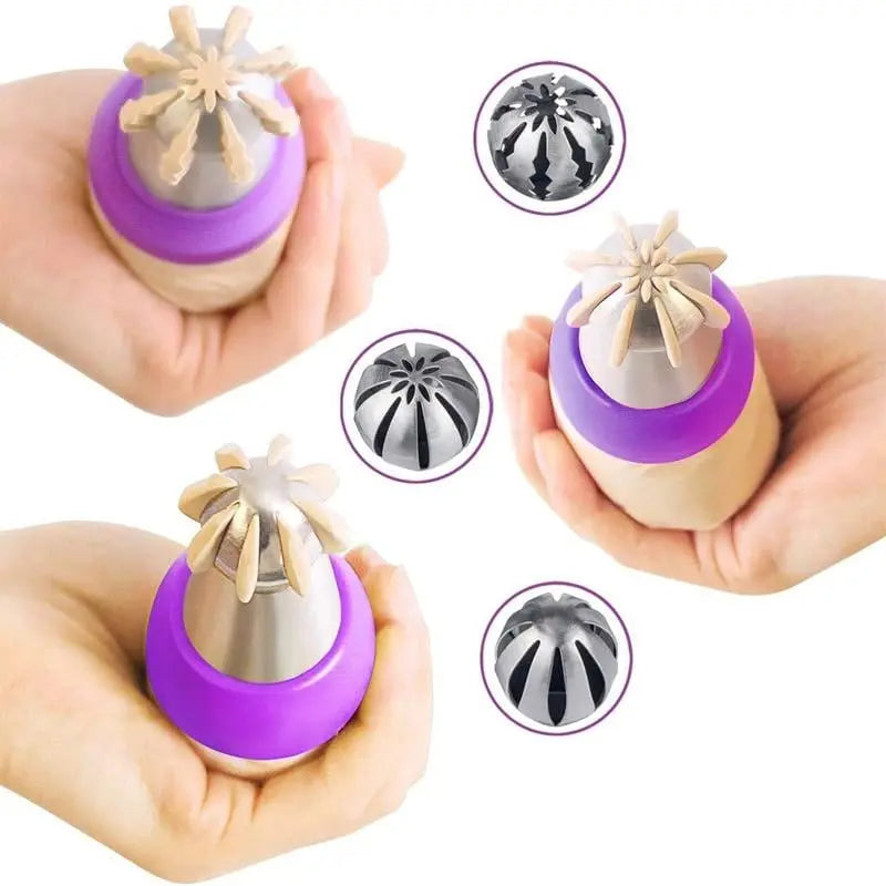 CakeOver™ – Stainless Steel Cake Decorating Set [4 + 4 Free]