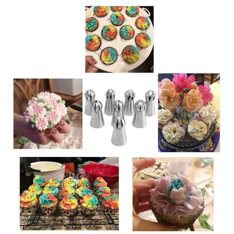 CakeOver™ – Stainless Steel Cake Decorating Set [4 + 4 Free]