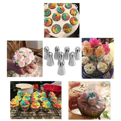 CakeOver™ – Stainless Steel Cake Decorating Set [4 + 4 Free]