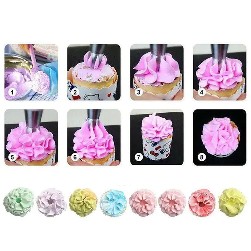 CakeOver™ – Stainless Steel Cake Decorating Set [4 + 4 Free]