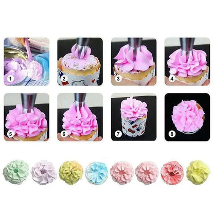 CakeOver™ – Stainless Steel Cake Decorating Set [4 + 4 Free]