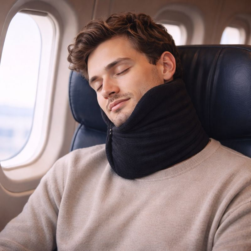 Travel Pillow Neck Wrap | Prevent Neck Pain | Wrap Around Support Design | RestWrap