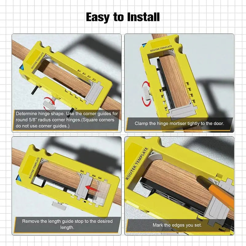 HingeRoute™ – For precise & easy installation of round and square hinges [50% Off]