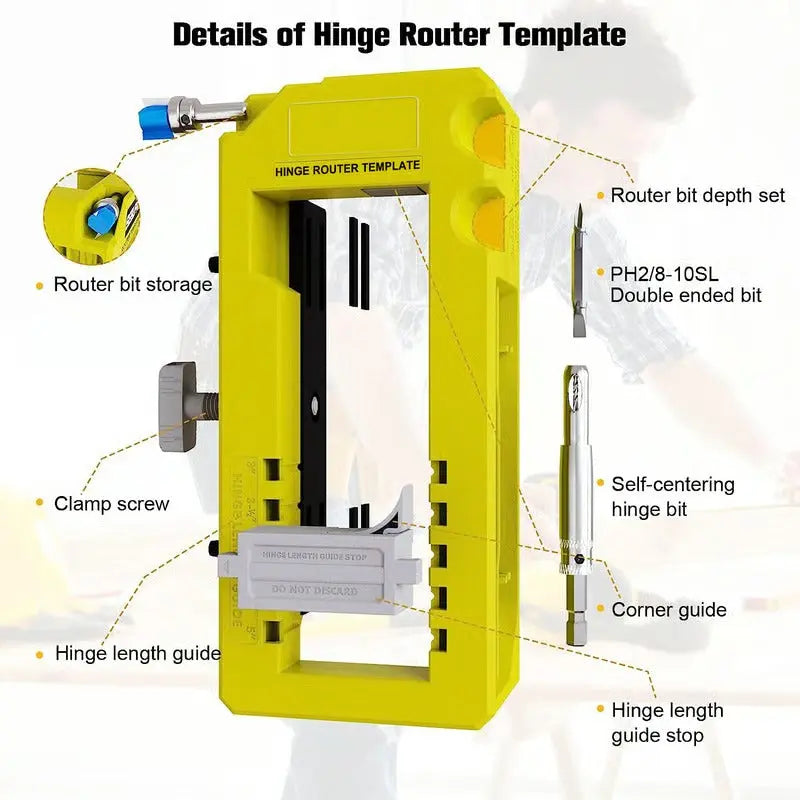 HingeRoute™ – For precise & easy installation of round and square hinges [50% Off]
