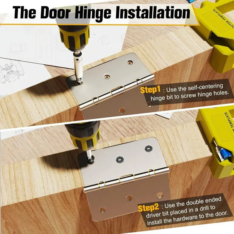 HingeRoute™ – For precise & easy installation of round and square hinges [50% Off]