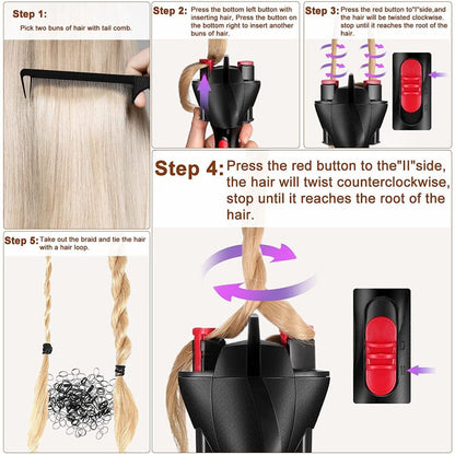 TwistMaster™ — Effortless Salon-Ready Braids with One Click