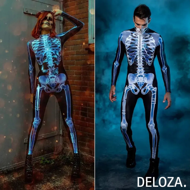 SkullSuit™ – X-Ray Skeleton Costume for Halloween Parties [50% Off]