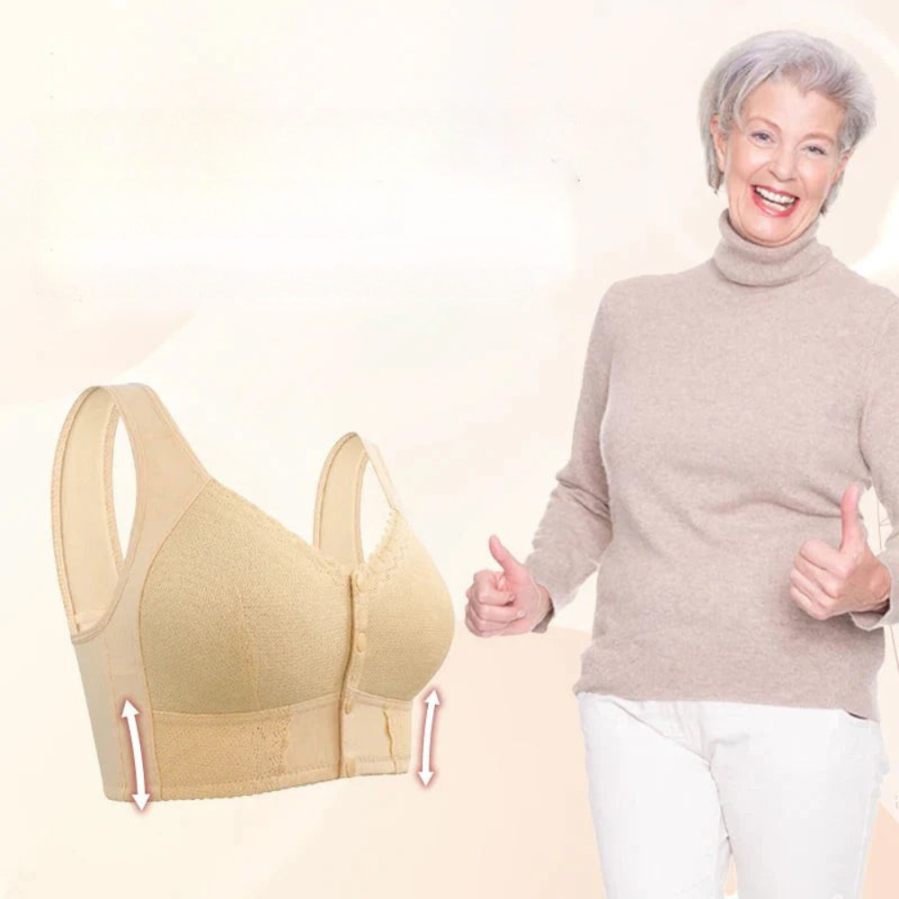 Estella™ – Cotton Bra with Front Opening for Seniors [1 + 1 Free]